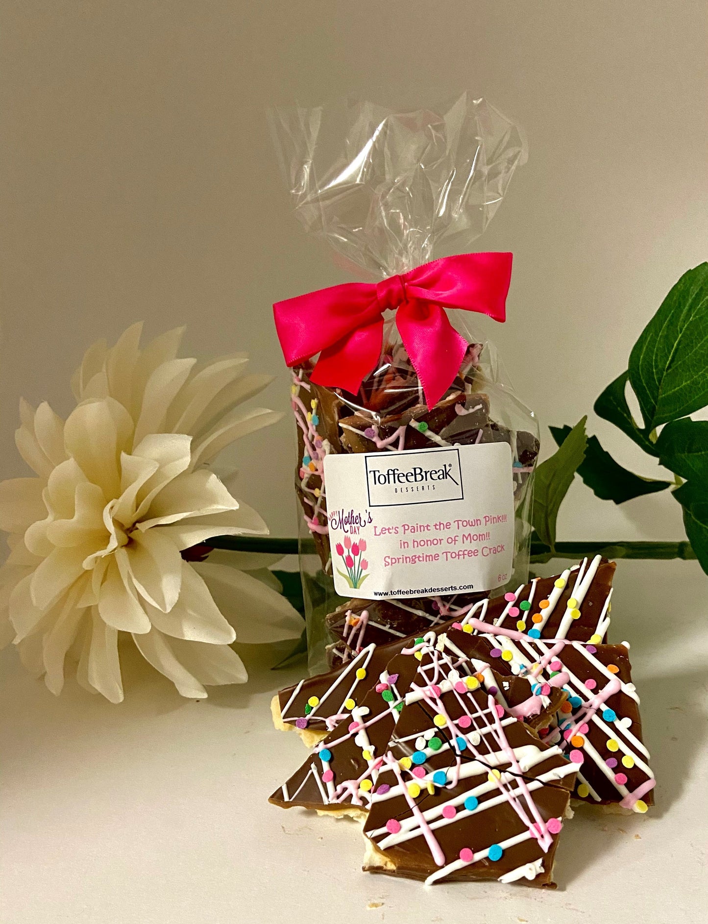 Mother's Day Springtime Toffee Crack 6 oz. gift bag