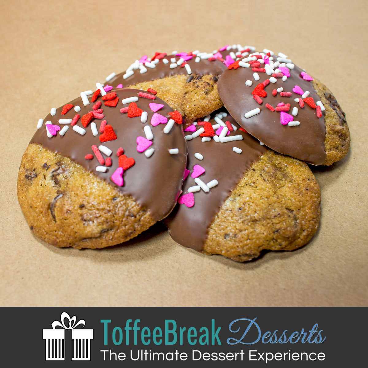 Mini Chocolate Chip Cookies - Toffee Break Desserts